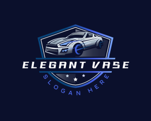 Fast Racing Car Garage logo design