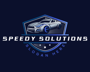 Fast - Fast Racing Car Garage logo design