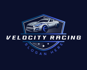 Fast Racing Car Garage logo design