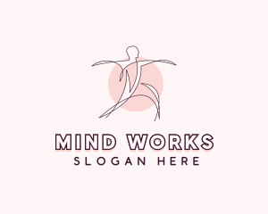 Meditation Yoga Wellness logo design