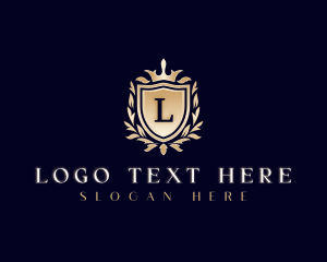 Crown - Luxury Royal Shield logo design