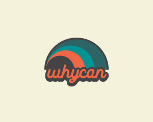 Retro Hippie Wave Logo