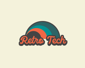 Retro Hippie Wave logo design