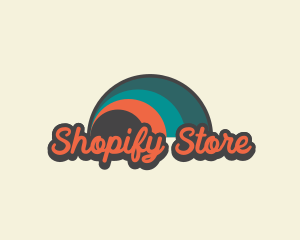 Retro Hippie Wave logo design