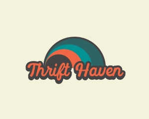 Retro Hippie Wave logo design