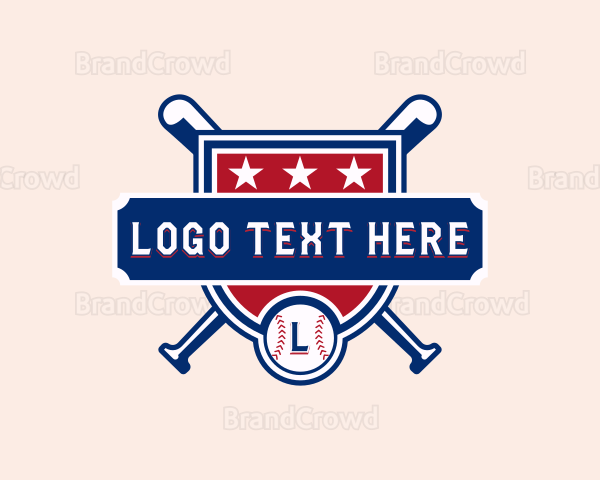 Baseball Sports League Logo