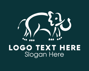 Illustrative - Elephant Wildlife Zoo logo design