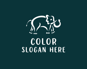 Elephant Wildlife Zoo  Logo