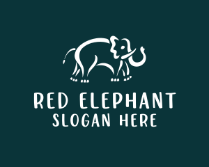 Elephant Wildlife Zoo  logo design