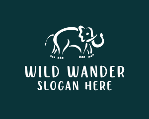 Elephant Wildlife Zoo  logo design