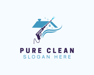 House Cleaning Pressure Washer  logo design