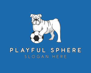 Ball - Bulldog Soccer Ball logo design