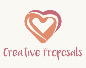 Proposal - Pink Heart Painting logo design