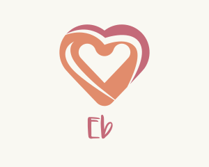 Emotion - Pink Heart Painting logo design