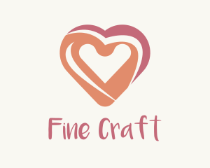 Pink Heart Painting logo design