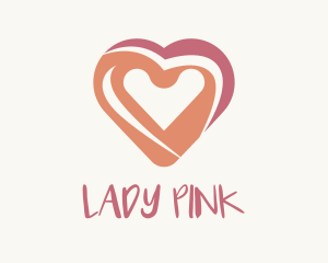 Pink Heart Painting logo design