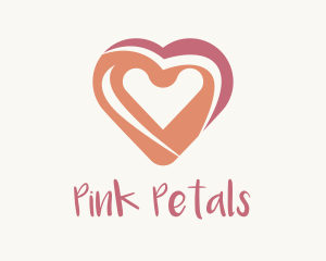 Pink Heart Painting logo design