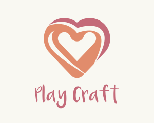 Pink Heart Painting logo design