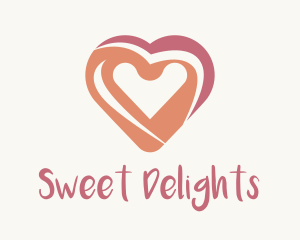 Pink Heart Painting logo design