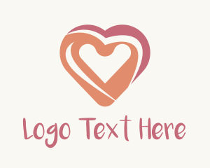 Pink - Pink Heart Painting logo design