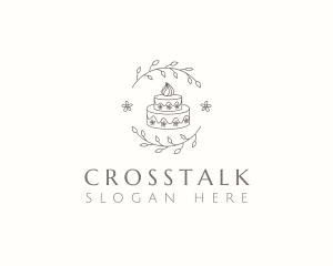 Patisserie - Floral Cake Baking logo design