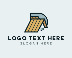 Construction Company - House Roofing Construction logo design