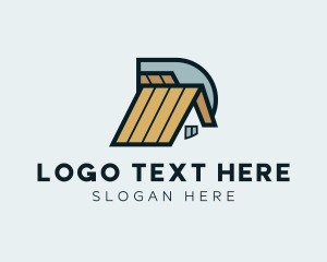 Repair Tool - House Roofing Construction logo design