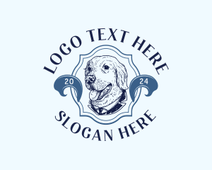 Vintage - Veterinary Pet Dog logo design