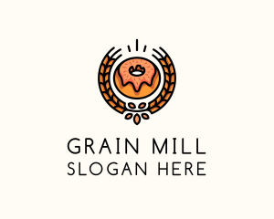 Mill - Doughnut Wheat Bakery logo design