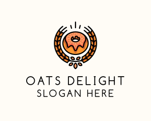 Doughnut Wheat Bakery logo design