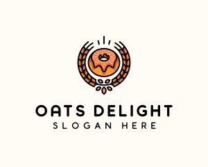 Doughnut Wheat Bakery logo design