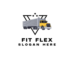 Freight - Industrial Truck Logistics logo design