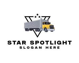 Industrial Truck Logistics logo design