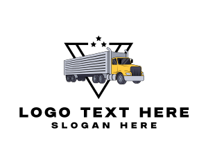 Haulage - Industrial Truck Logistics logo design
