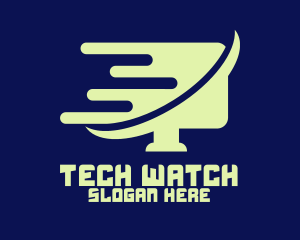 Digital Display Monitor logo design