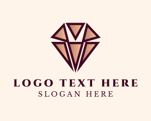 High End - Crystal Diamond Jewelry logo design