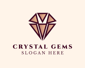 Crystal Diamond Jewelry logo design