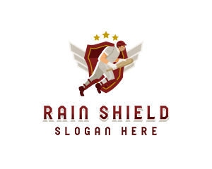 Varsity Cricket Athlete logo design