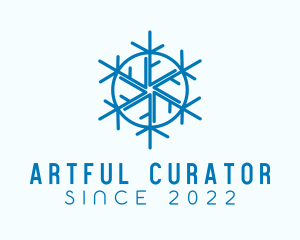 Snowflake Refrigeration Cooling logo design