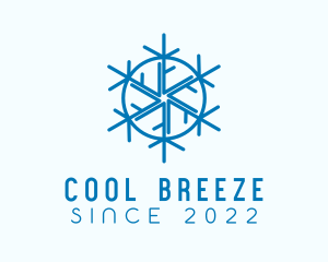 Snowflake Refrigeration Cooling logo design