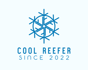 Snowflake Refrigeration Cooling logo design