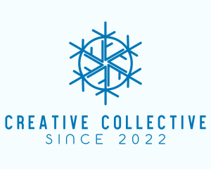 Snowflake Refrigeration Cooling logo design