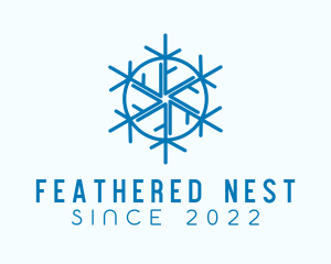 Snowflake Refrigeration Cooling logo design