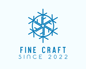 Snowflake Refrigeration Cooling logo design