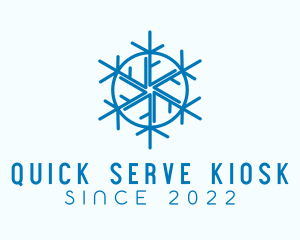 Snowflake Refrigeration Cooling logo design