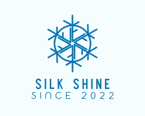 Snowflake Refrigeration Cooling logo design