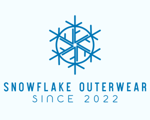 Snowflake Refrigeration Cooling logo design