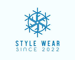 Snowflake Refrigeration Cooling logo design