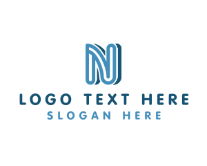 Multimedia Marketing Letter N Logo