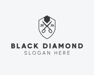 Black - Barbershop Salon Emblem logo design